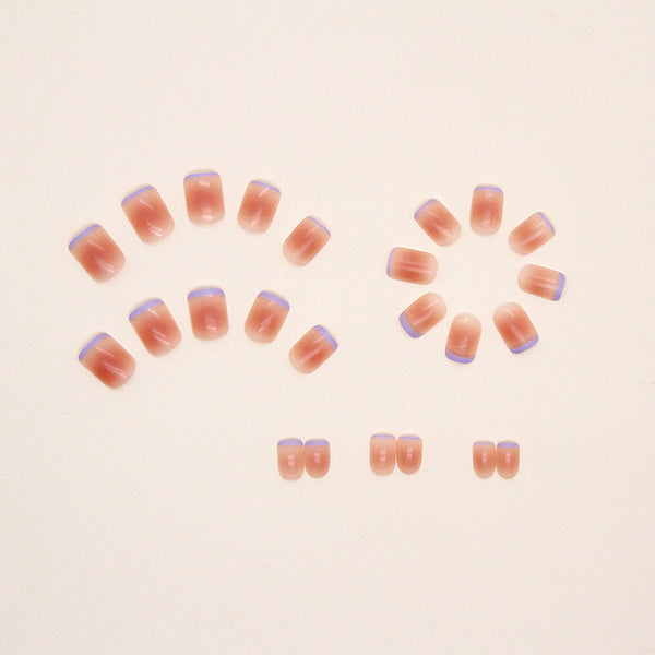 12 Sizes-24 Pcs Press On Nails R740