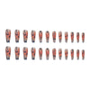 12 Sizes-24 Pcs Press On Nails W1078