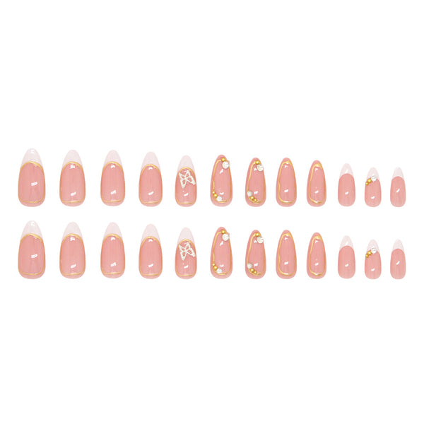 12 Sizes-24 Pcs Press On Nails Z1118
