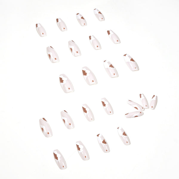 12 Sizes-24 Pcs Press On Nails JP1209