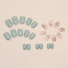 Glossy Short Square Press on Nails - W573