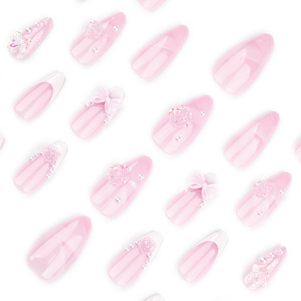 12 Sizes-24 Pcs Press On Nails JP3645