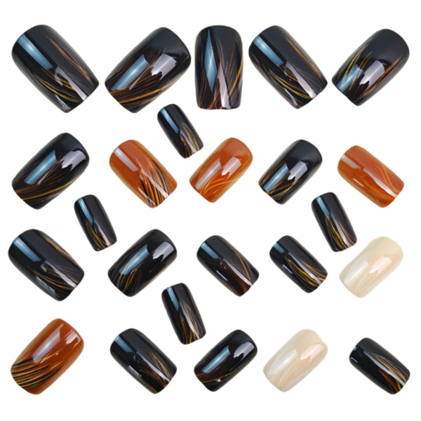12 Sizes-24 Pcs Press On Nails Y1757