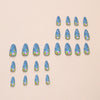 12 Sizes-24 Pcs Press On Nails W1817