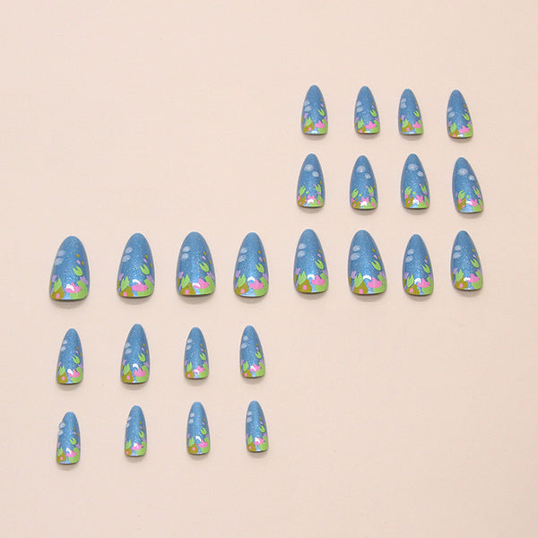 12 Sizes-24 Pcs Press On Nails W1817