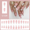 12 Sizes-24 Pcs Press On Nails C1329