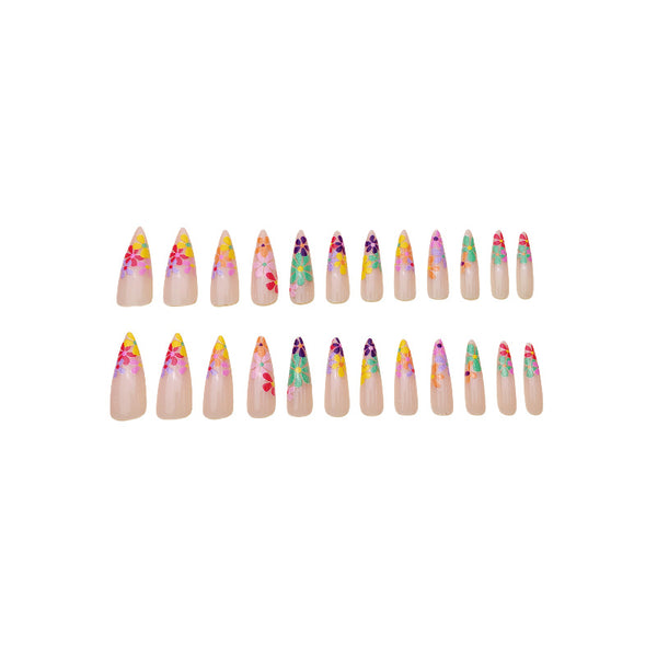 12 Sizes-24 Pcs Press On Nails Y153