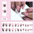 12 Sizes-24 Pcs Press On Nails Z744
