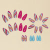 12 Sizes-24 Pcs Press On Nails Y114