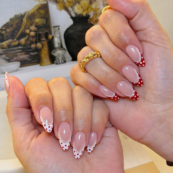 12 Sizes-24 Pcs Press On Nails W2141