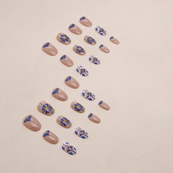 12 Sizes-24 Pcs Press On Nails W1185