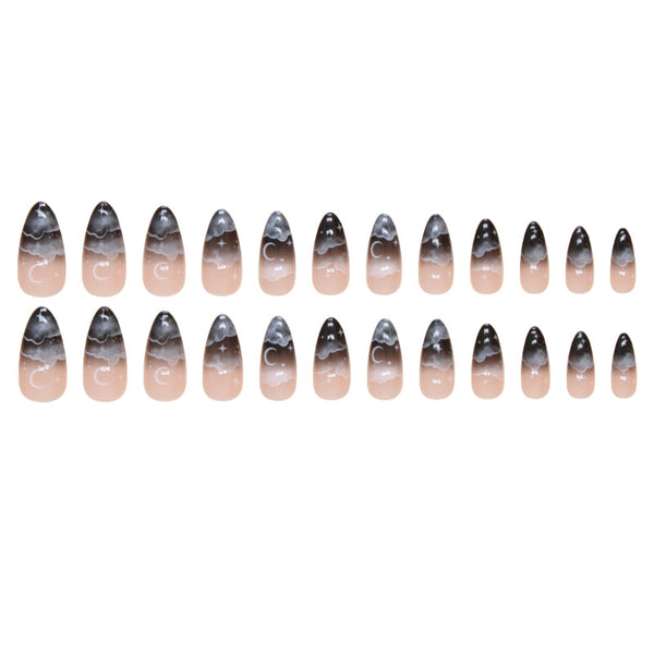 12 Sizes-24 Pcs Press On Nails W1608