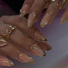 12 Sizes-24 Pcs Press On Nails Z1017