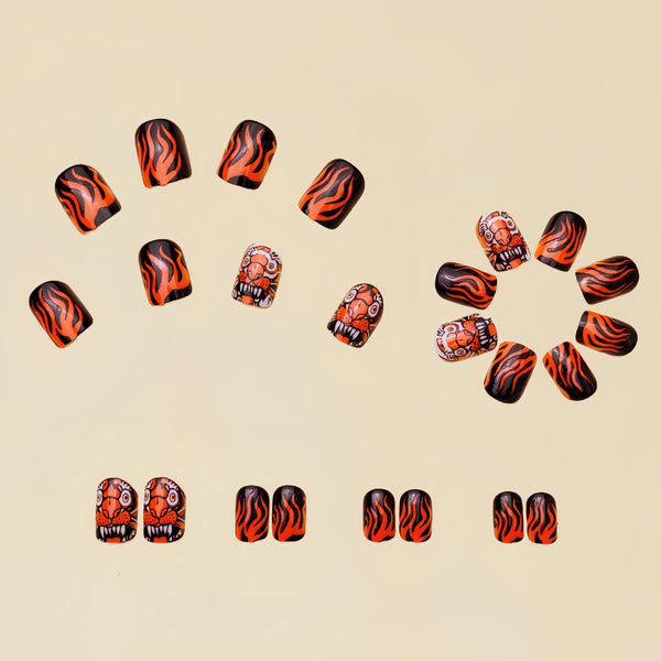 12 Sizes-24 Pcs Press On Nails Y183