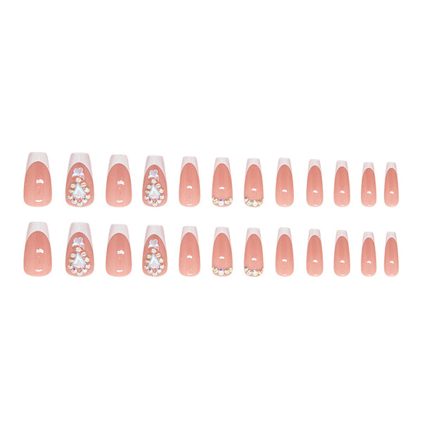 12 Sizes-24 Pcs Press On Nails Z1021