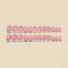 12 Sizes-24 Pcs Press On Nails Y1529