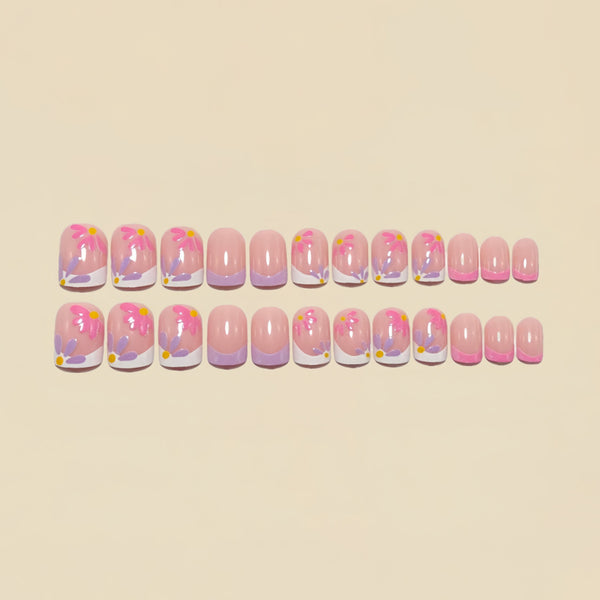 12 Sizes-24 Pcs Press On Nails Y1529