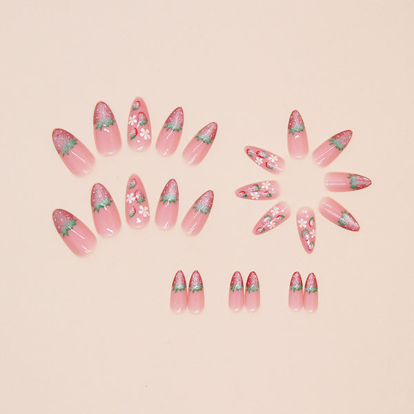 12 Sizes-24 Pcs Press On Nails W1582