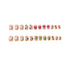 12 Sizes-24 Pcs Press On Nails Y117