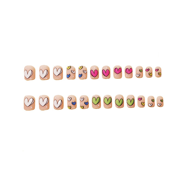 12 Sizes-24 Pcs Press On Nails Y117