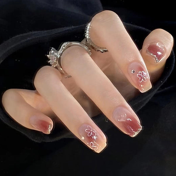 12 Sizes-24 Pcs Press On Nails Z306