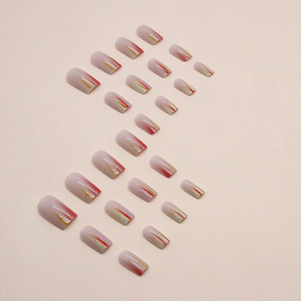 12 Sizes-24 Pcs Press On Nails W1244