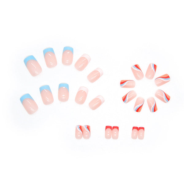 12 Sizes-24 Pcs Press On Nails W254