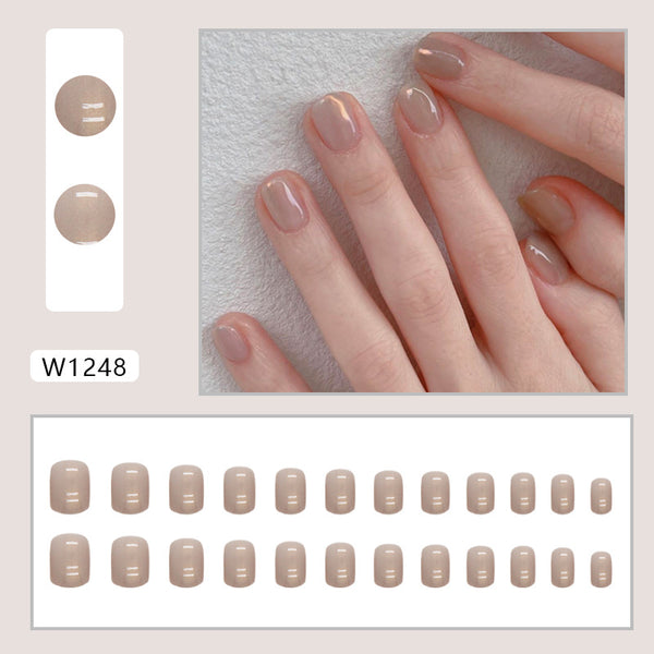 12 Sizes-24 Pcs Press On Nails W1248