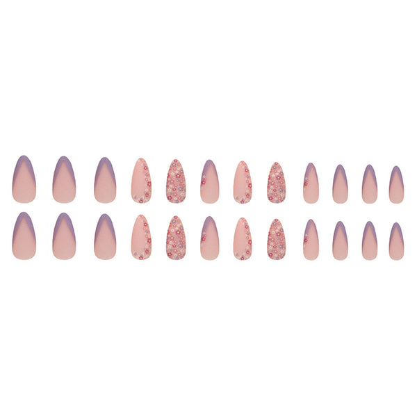 12 Sizes-24 Pcs Press On Nails W638
