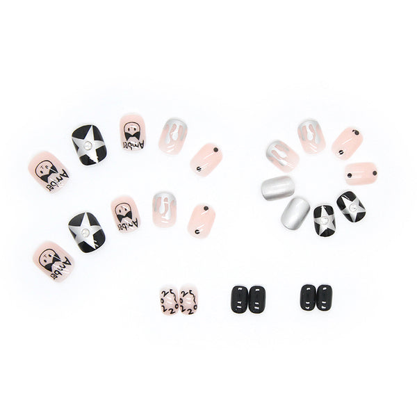 12 Sizes-24 Pcs Press On Nails Z502