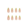 12 Sizes-24 Pcs Press On Nails W195