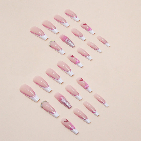 12 Sizes-24 Pcs Press On Nails Z669