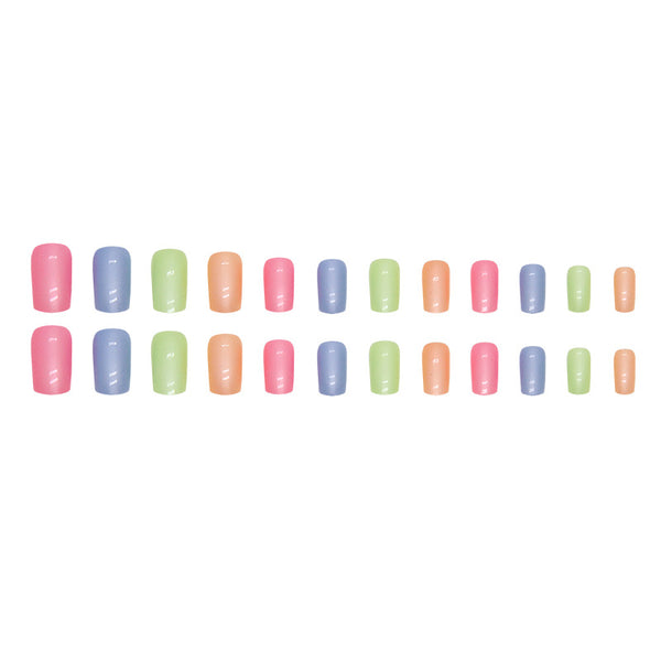12 Sizes-24 Pcs Press On Nails W1391