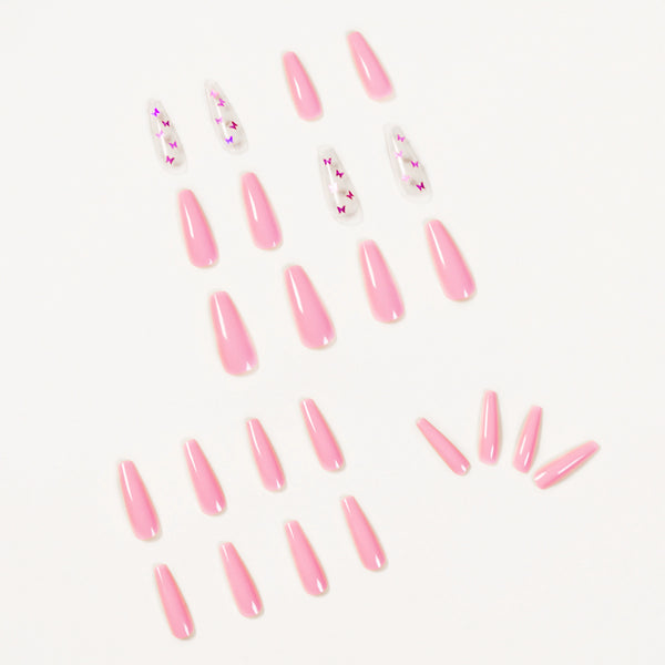 12 Sizes-24 Pcs Press On Nails JP1042