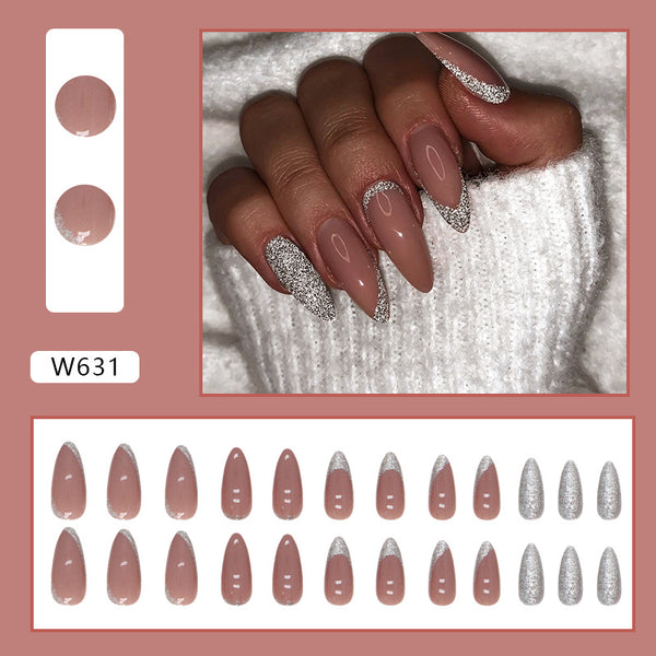 12 Sizes-24 Pcs Press On Nails W631