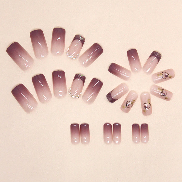 12 Sizes-24 Pcs Press On Nails Z795