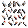 12 Sizes-24 Pcs Press On Nails Y1226