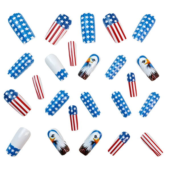 12 Sizes-24 Pcs Press On Nails Y738