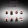 12 Sizes-24 Pcs Press On Nails C2027