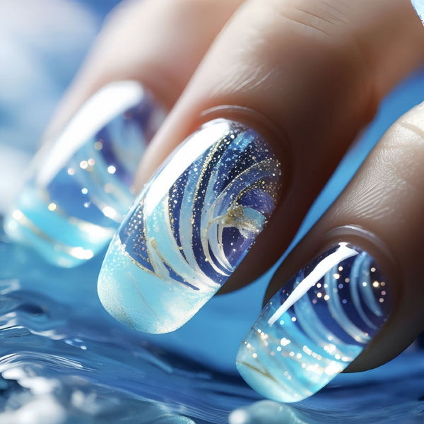 12 Sizes-24 Pcs Press On Nails Y902