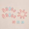12 Sizes-24 Pcs Press On Nails W1025