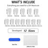 12 Sizes-24 Pcs Press On Nails MR-01