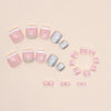 Press On Toe nails Set 24pcs/set F065