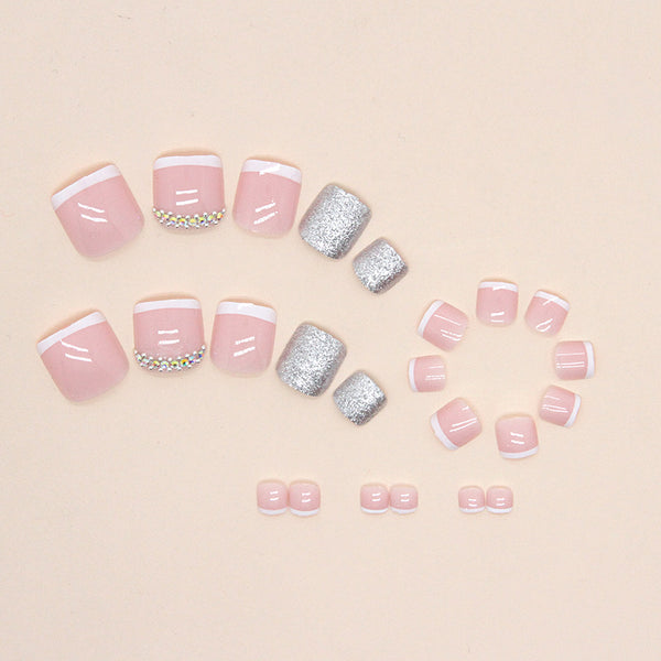 12 Sizes-24 Pcs Press On Nails F065