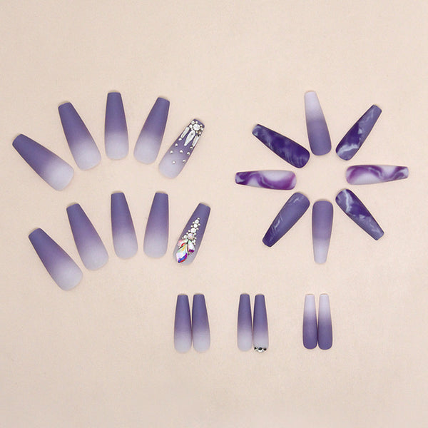 12 Sizes-24 Pcs Press On Nails Z832