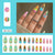 12 Sizes-24 Pcs Press On Nails W1926