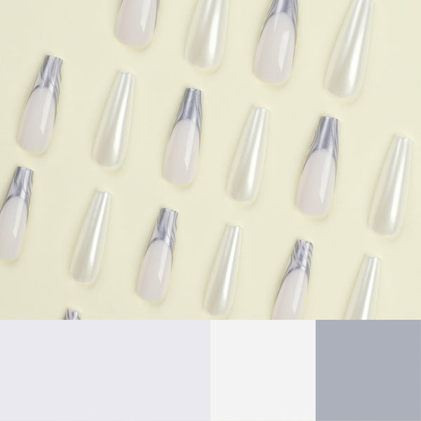 12 Sizes-24 Pcs Press On Nails JP2745