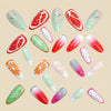 12 Sizes-24 Pcs Press On Nails Y1282