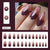 12 Sizes-24 Pcs Press On Nails W2012