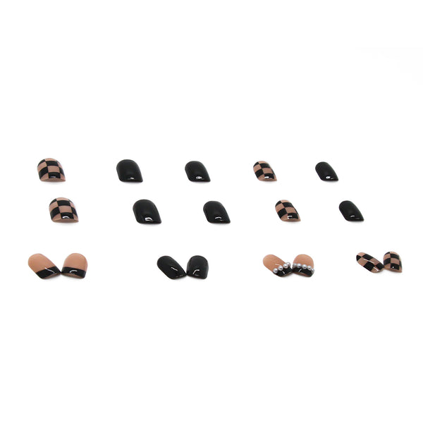12 Sizes-24 Pcs Press On Nails Z196
